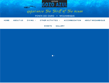 Tablet Screenshot of gozo-azul.co.za